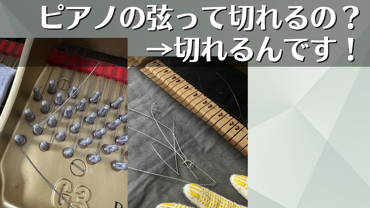 ピアノの弦って切れるの?→切れるんです! | 三田市と神戸市北区の音楽カンパニー・平瀬楽器スタッフブログ